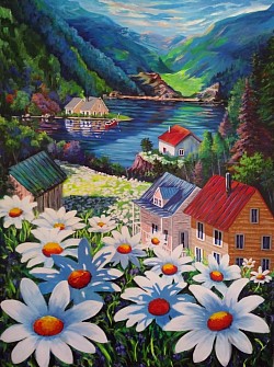 Du soleil et de l été.  36x48